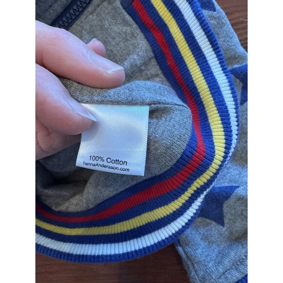 Hanna Andersson Bomber Varsity Jacket Boys 3-6 Months Blue Coat Dragon Patch - Picture 9 of 9